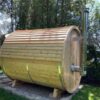 Sauna Tonneau en cèdre rouge noueux